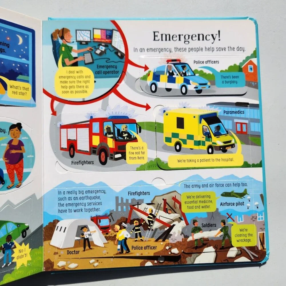 Usborne Look Inside Jobs Board Book Hardcover 9780794548797 School Classroom Pre